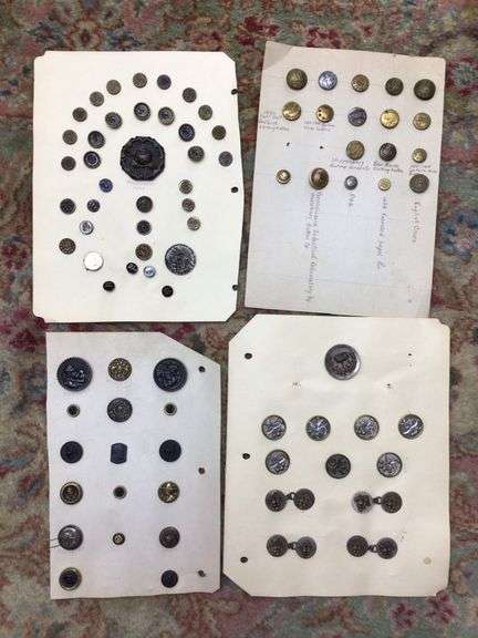Antique Button Collection by the display page take 4