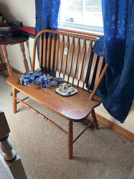 Arrow back Windsor bench 41 wide