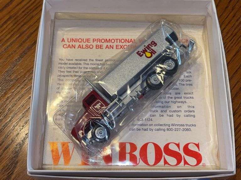 Winross Ewing Oil model truck, in box