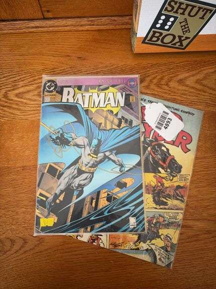 Red Ryder No.1 comic book, and Batman Nightfall No.500 comic book