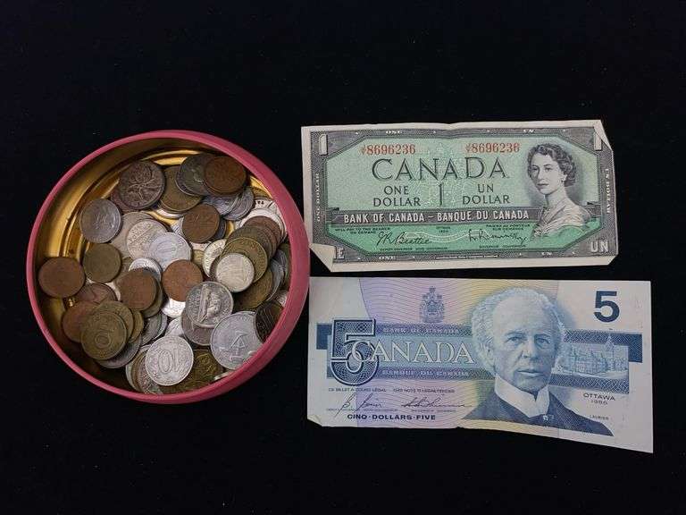 Foreign coins and currency