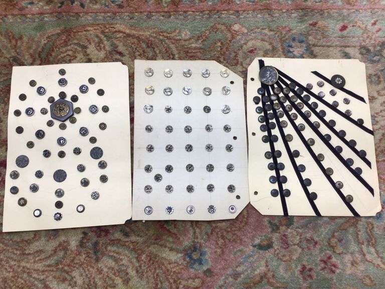 Antique Button Collection by the display page take 3