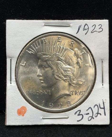 1923 US Silver Peace Dollar