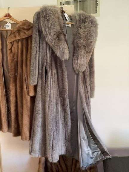 Vintage gray fur coat, Clifford Fur Co./ Rochester NY label