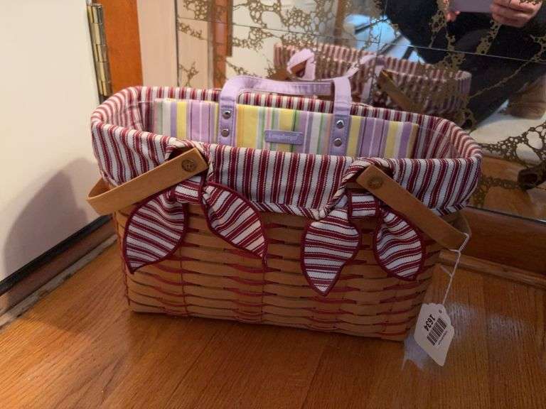 Longaberger basket and purse