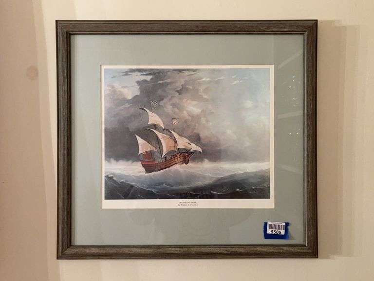 Framed Print 21x22.5 “Maryland Dove” by William J. Broadfoot