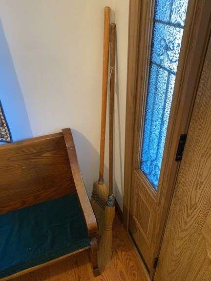 Round and flat brooms