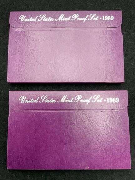 2 United States Proof Sets - 1989