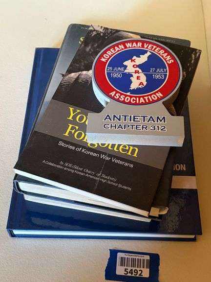 Korean War history book lot