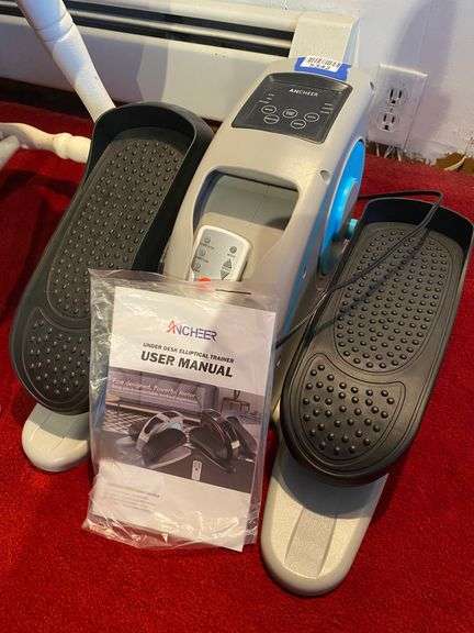 Ancheer motorized under desk elliptical trainer w/ user manual