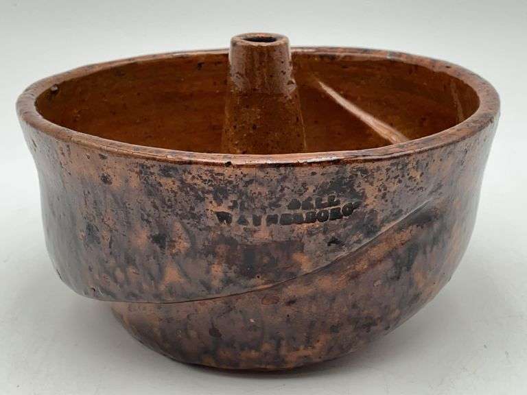 JOHN BELL/ WAYNESBORO redware turk's head mold