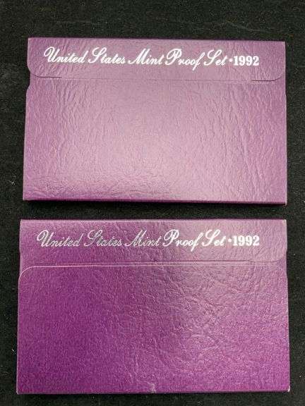 2 United States Proof Sets - 1992