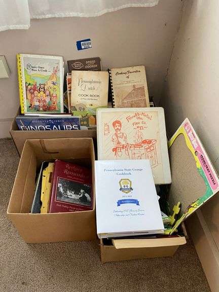 Cookbooks including: PA State Grange, Fannett-Metal Vol. Fire Company