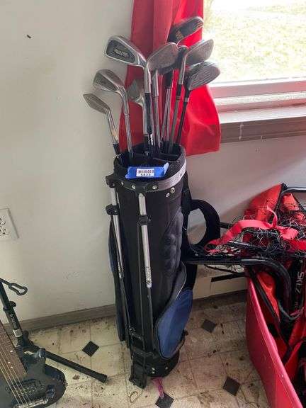 Golf clubs in bag