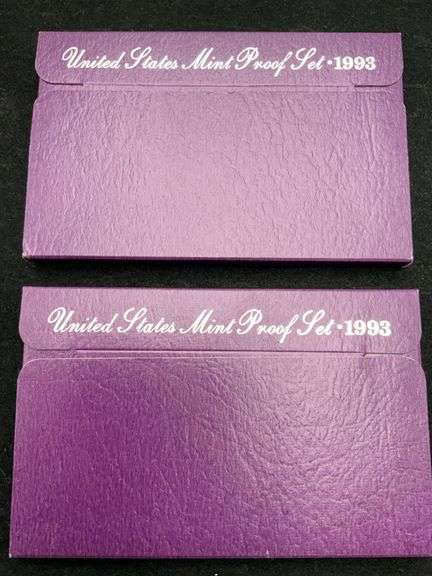 2 United States Proof Sets - 1993