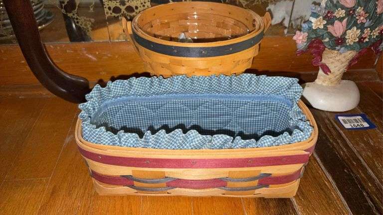 Two Longaberger baskets