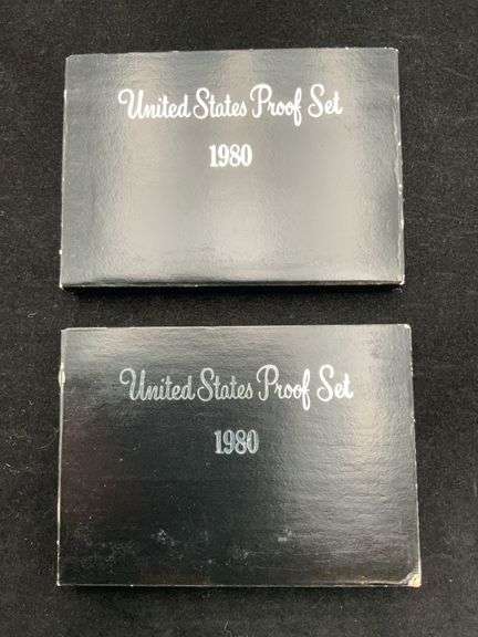 2 United States Proof Sets - 1980