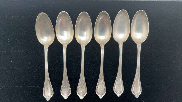 Six Sterling silver spoons - by the pc take six
