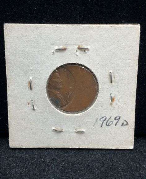 Mint Error - Off Center US Lincoln Cent - 1969-D