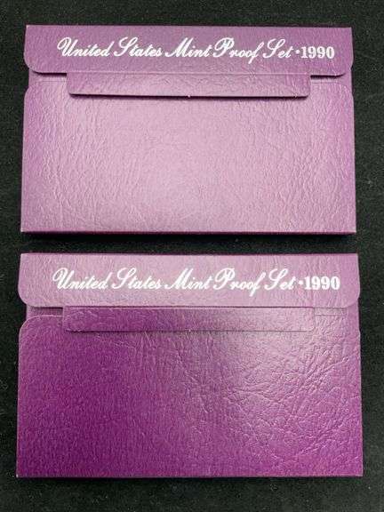 2 United States Proof Sets - 1990
