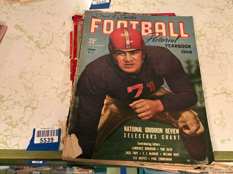 1941, 1942, 1943 & 1944 Football Magazines