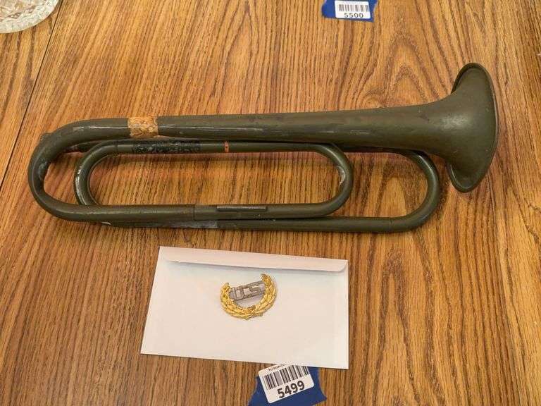 Bugle with US badge