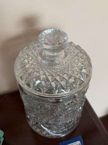 Imperial Hobstar Roanoke biscuit jar