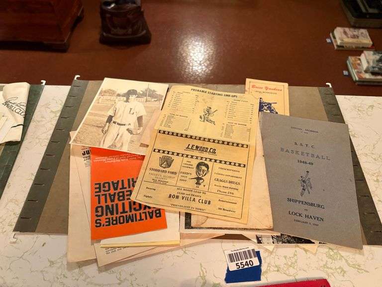 Vintage Sports Related Ephemera