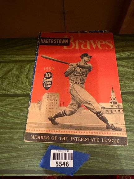 1950 & 1952 Hagerstown Braves Baseball Score Card & Program