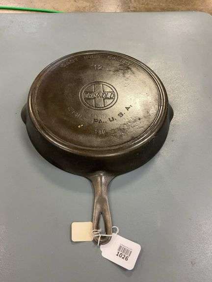 No.12 GRISWOLD cast iron skillet