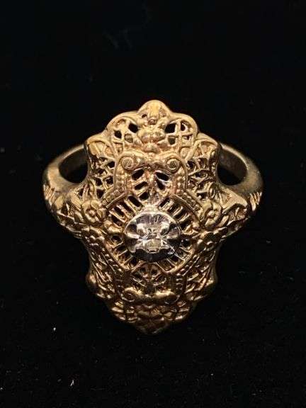 Filigree ring Size 3.5
