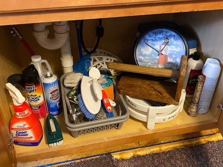 Under sink contents