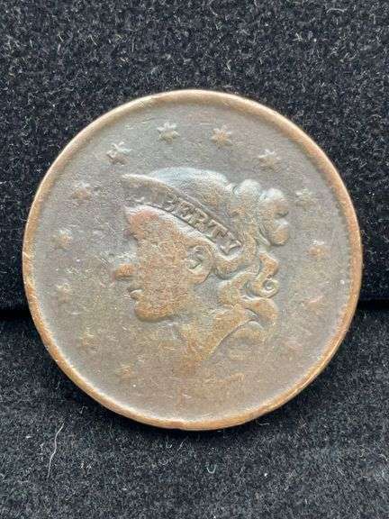 1837 Coronet Head Large Cent