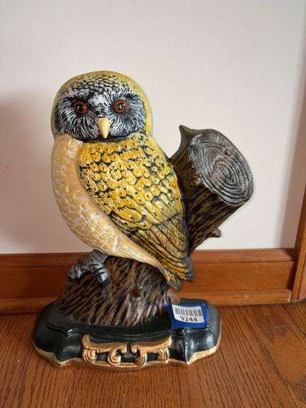 Cast iron owl doorstop