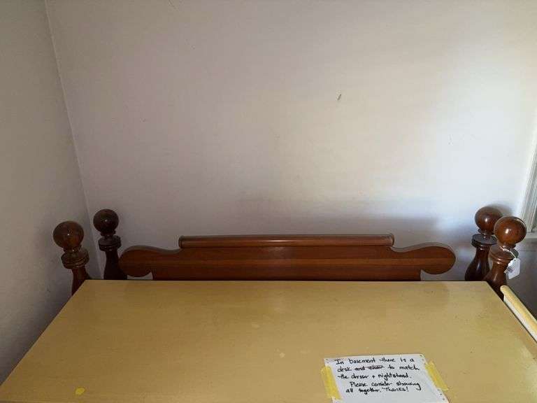 Cannonball post bed frame 57in wide head board