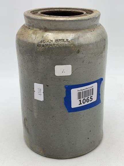 JOHN BELL/ WAYNESBORO stoneware jar