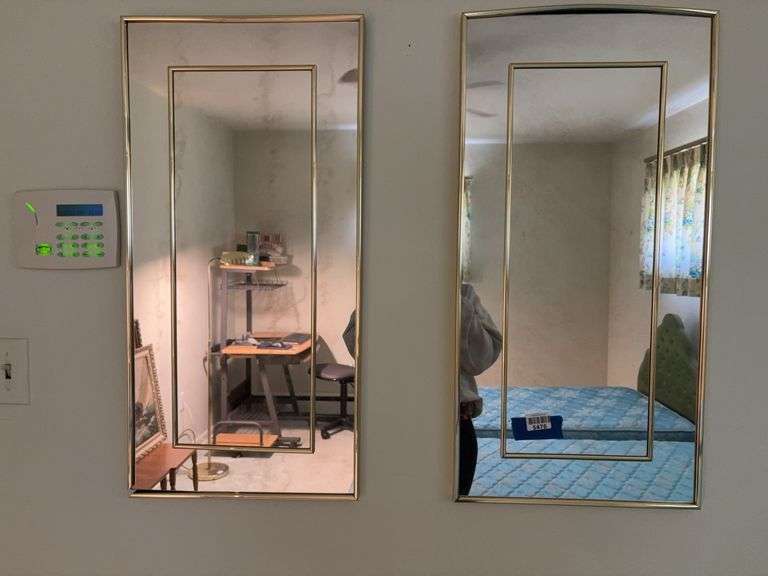 Two wall mirrors each 15x30