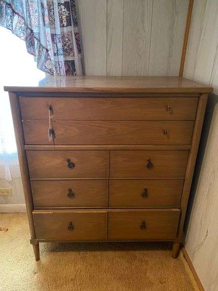 Kroehler MCM mid-century modern chest of drawers 36.5x19x42