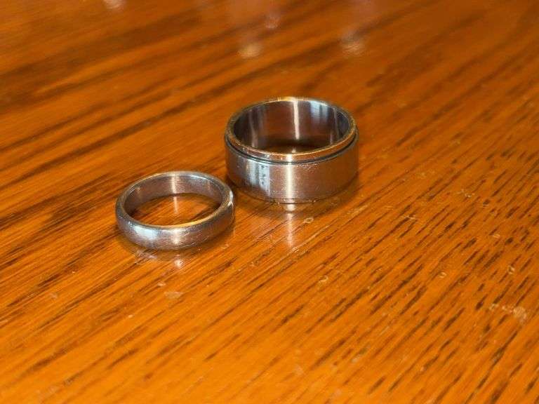 Two band rings - size 5 and 10.25, no engravings