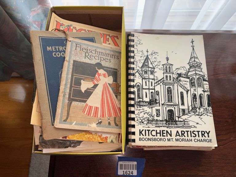 Vintage cookbooks and hand written recipes