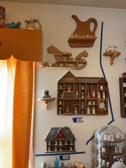 Wall hanging thimble display racks w/ thimble collection - Hurley Real ...