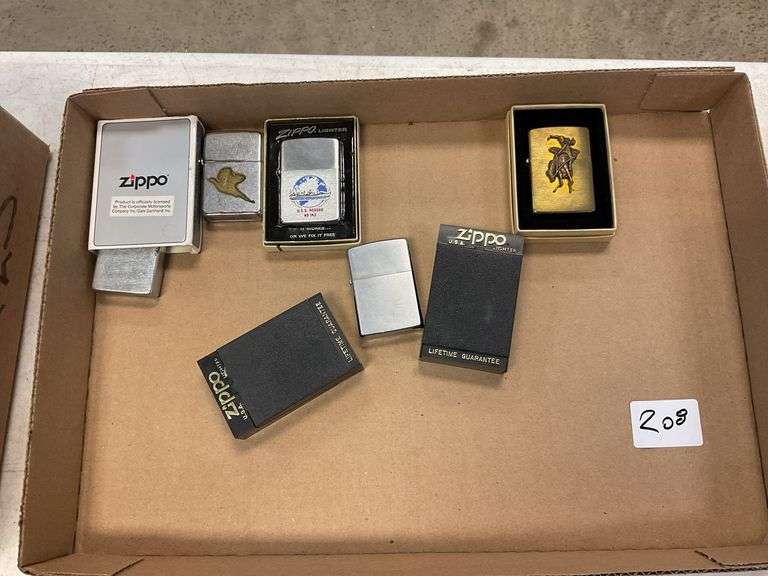 Box of lighters to include Zippos