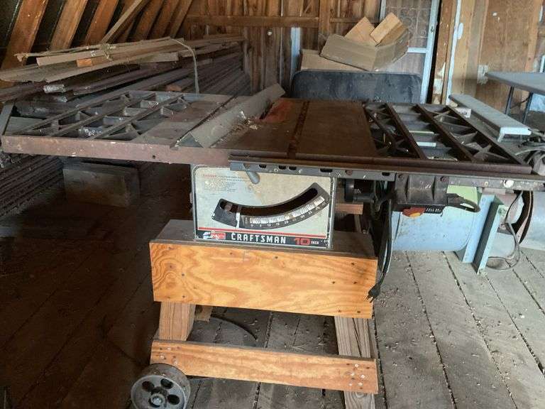 Craftsman 10" table saw - Hurley Real Estate & Auctions