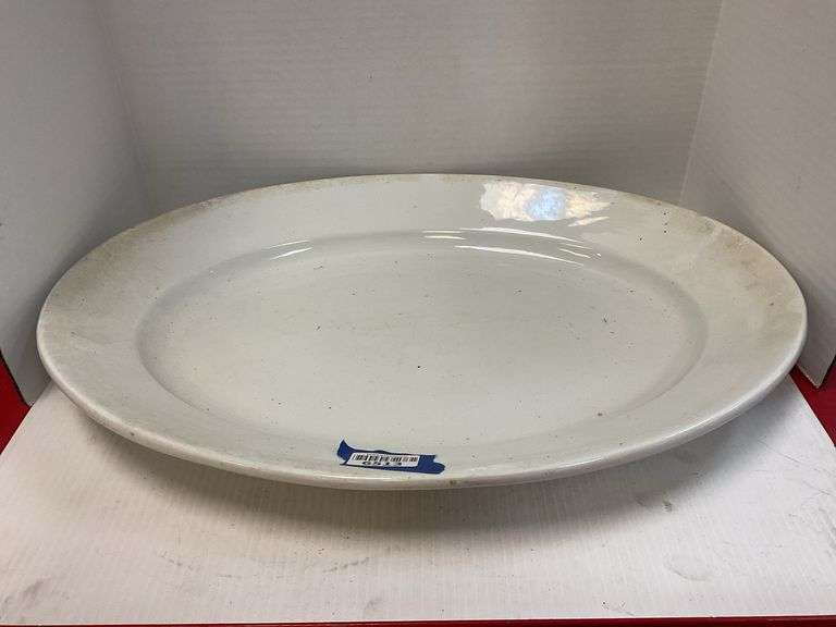Powell & Bishop white ironstone china platter - Hurley Real Estate ...