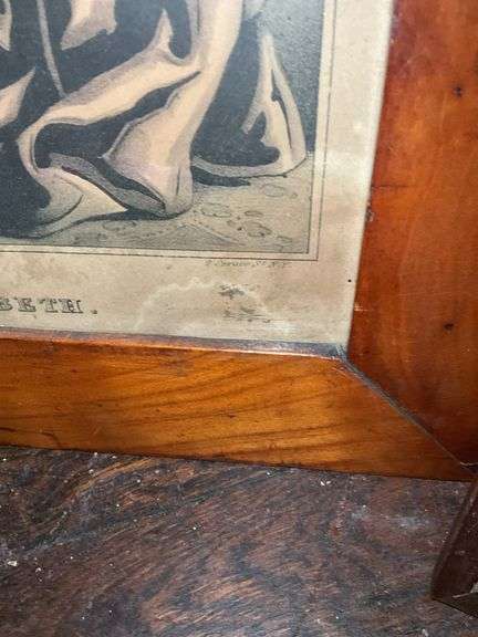 Two hand-tinted lithographs by: N. Currier, J. Baillie, framed 12x15 & 13x17