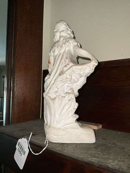 Chalkware figure of girl