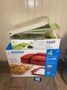 Anchor Hocking Bake & Take casserole in box, Chop Wizard, veggie slicer