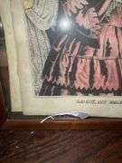 Two hand-tinted lithographs by: N. Currier, J. Baillie, framed 12x15 & 13x17
