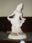 Chalkware figure of girl