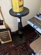 Round pedestal stand - no contents 34 in high